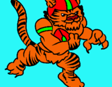 Dibujo Jugador tigre pintado por hdfhjsdfhipa