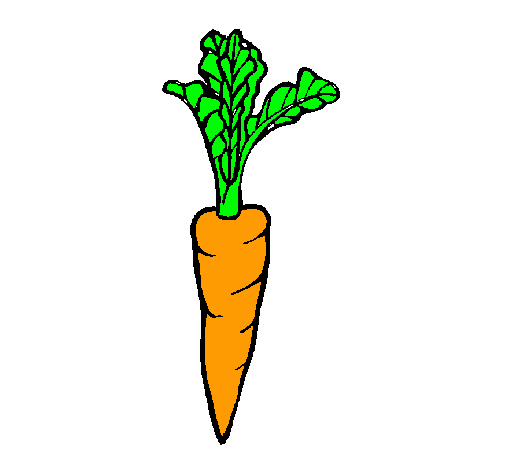 Dibujo zanahoria pintado por grettel21