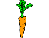 Dibujo zanahoria pintado por grettel21