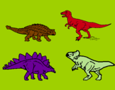 Dibujo Dinosaurios de tierra pintado por skan