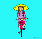 Dibujo China en bicicleta pintado por athzsiri23