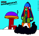 Dibujo Imaginext 8 pintado por dgde