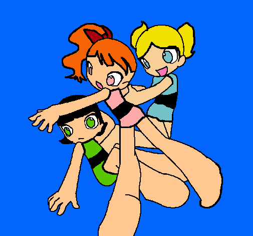 Dibujo 3 chicas pintado por Overladies