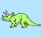 Dibujo Triceratops pintado por dogui