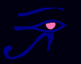 Dibujo Ojo Horus pintado por gyhhjn