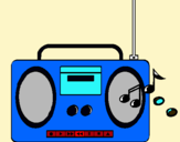 Dibujo Radio cassette 2 pintado por NAMEXI