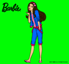 Dibujo Barbie con look casual pintado por cochemquin