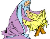 Dibujo Nacimiento del niño Jesús pintado por 645581