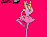 Dibujo Barbie bailarina de ballet pintado por marely