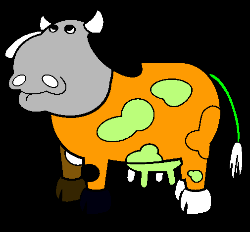 Vaca pensativa