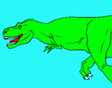 Dibujo Tiranosaurio rex pintado por capitore