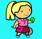 Dibujo Chica tenista pintado por Amara