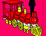 Dibujo Tren pintado por freddddddddy