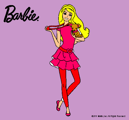 Barbie y su mascota