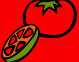 Dibujo Tomate pintado por ANDREARUB