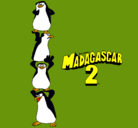 Dibujo Madagascar 2 Pingüinos pintado por chavez