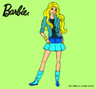 Dibujo Barbie juvenil pintado por crispicris