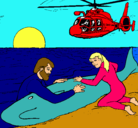 Dibujo Rescate ballena pintado por LoYdA