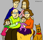 Dibujo Familia pintado por AHIME