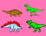 Dibujo Dinosaurios de tierra pintado por sixelll