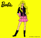 Dibujo Barbie juvenil pintado por dibujis