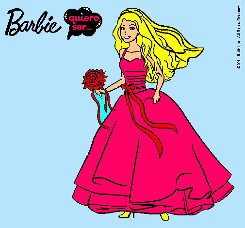 Barbie vestida de novia