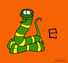 Dibujo Serpiente pintado por alex240