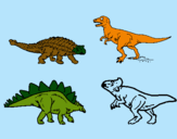 Dibujo Dinosaurios de tierra pintado por jahdiel