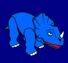 Dibujo Triceratops II pintado por tddddd