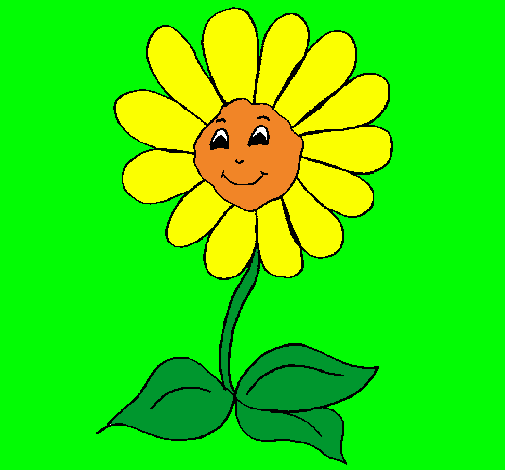 Dibujo Flor feliz pintado por RIKY