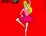 Dibujo Barbie bailarina de ballet pintado por lock