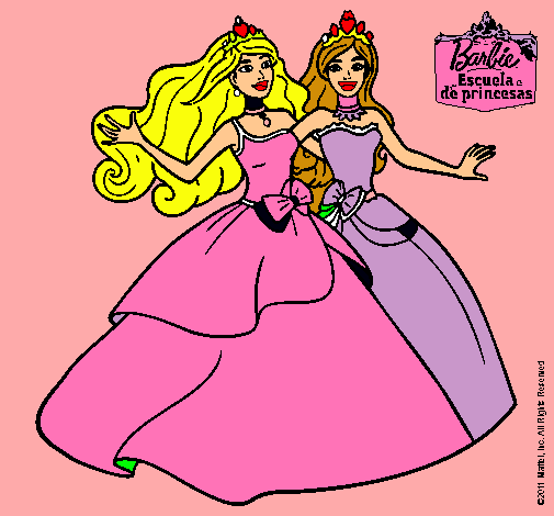 Barbie y su amiga súper felices