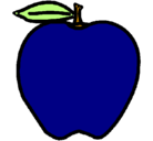 Dibujo manzana pintado por MGV44