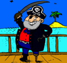 Dibujo Pirata a bordo pintado por gutti
