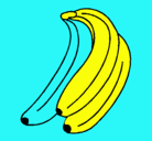 Dibujo Plátanos pintado por bananaaaaaa