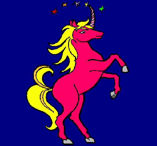 Dibujo Unicornio pintado por Pabloski