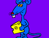 Dibujo Rata 2 pintado por raton
