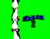 Dibujo Madagascar 2 Pingüinos pintado por puinguin