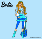 Dibujo Barbie rockera pintado por VACALAU