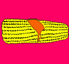 Dibujo Mazorca de maíz pintado por godi