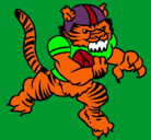 Dibujo Jugador tigre pintado por chilero