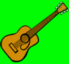 Dibujo Guitarra española II pintado por gitar