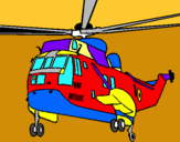 Dibujo Helicóptero al rescate pintado por donjo