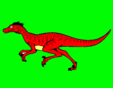 Dibujo Velociraptor pintado por ybarra
