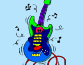 Dibujo Guitarra eléctrica pintado por mayo-mv