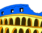 Dibujo Coliseo pintado por quito