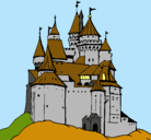 Dibujo Castillo medieval pintado por kathesanti