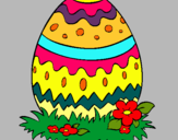 Dibujo Huevo de pascua 2 pintado por arocena