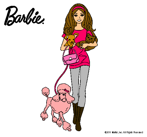 Barbie con sus mascotas