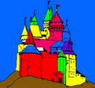 Dibujo Castillo medieval pintado por solal